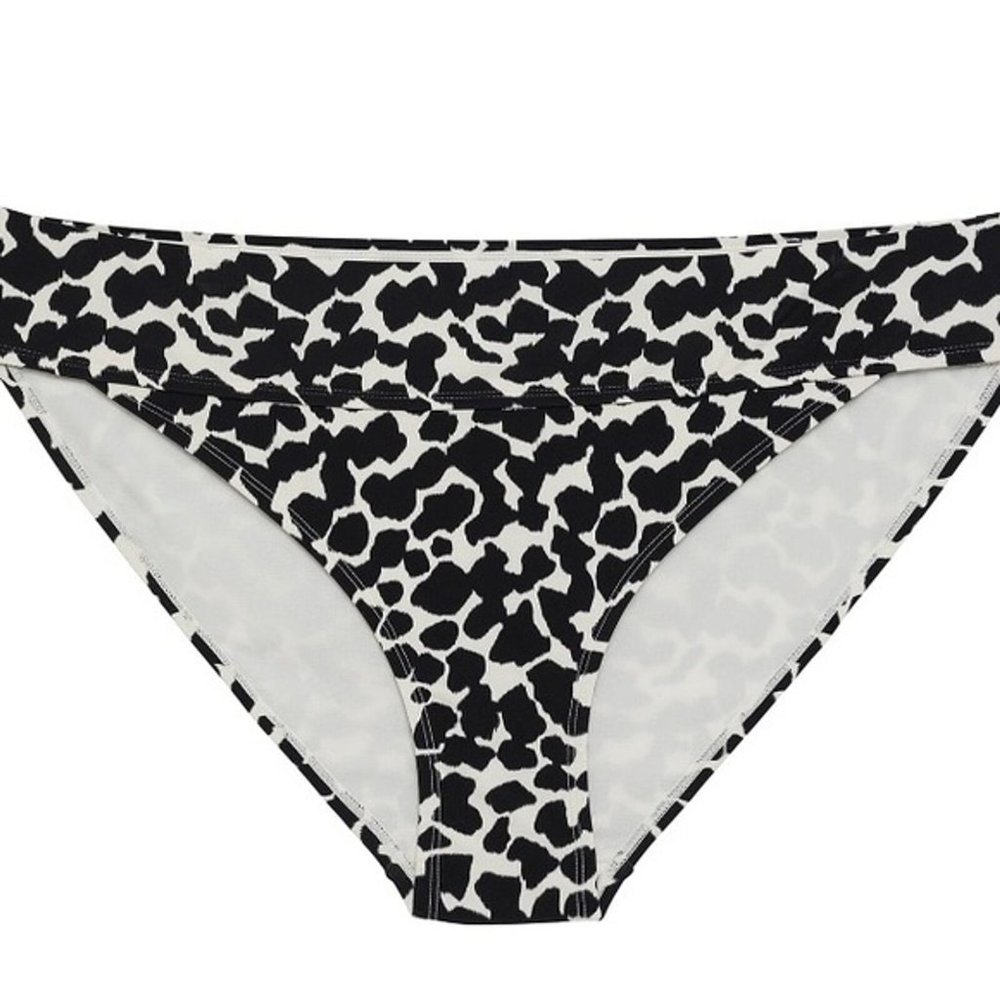 Time And Tru 3X (24W/26W) Plus Size Black & White Animal Print Bikini SET - Picture 5 of 11